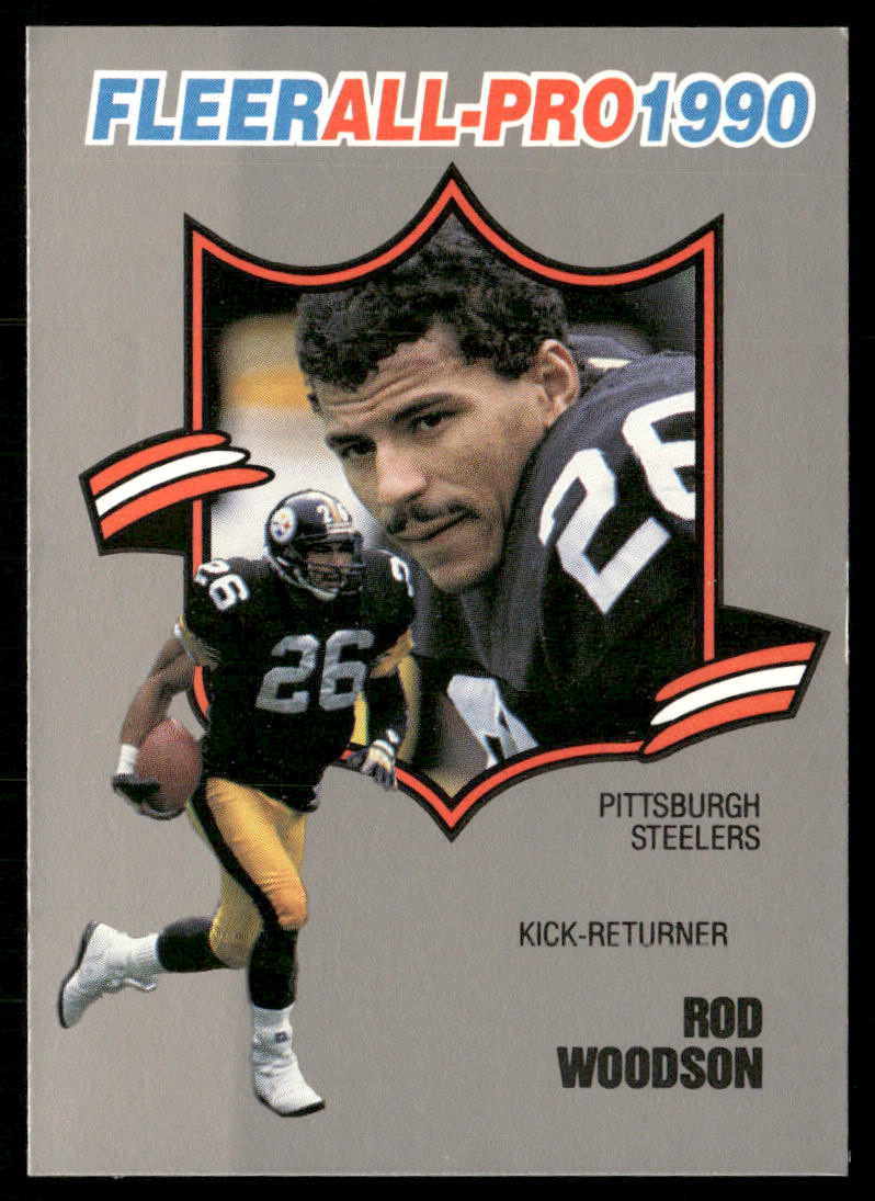 Rod Woodson 1990 Fleer All-Pro #25 Pittsburgh Steelers