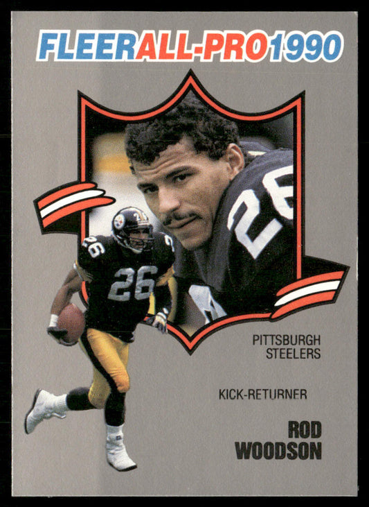 Rod Woodson 1990 Fleer All-Pro #25 Pittsburgh Steelers