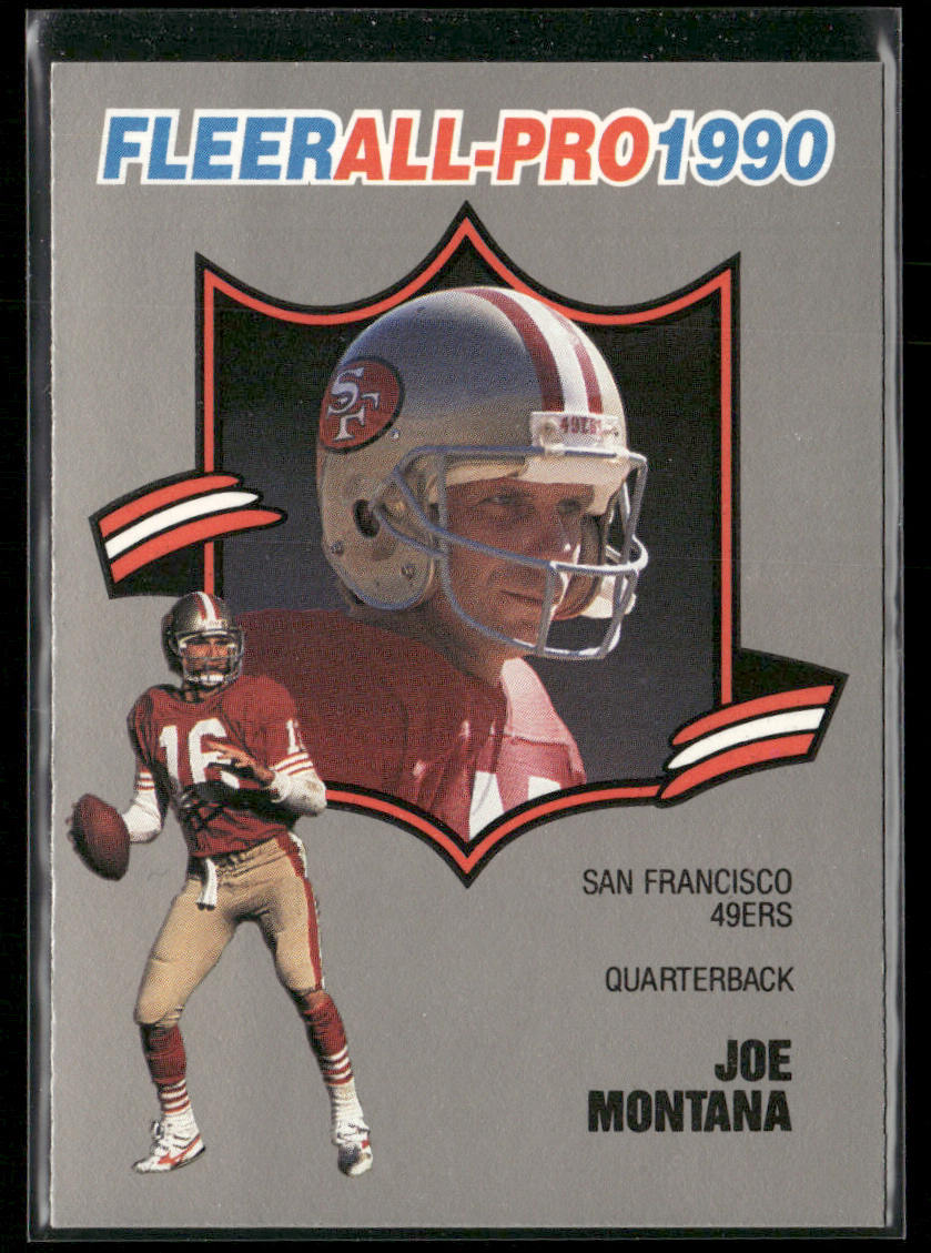 Joe Montana 1990 Fleer All-Pro #1 San Francisco 49ers