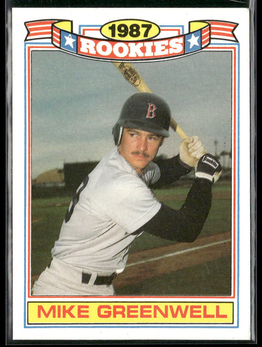 Mike Greenwell 1988 Topps Glossy Rookies #3a Boston Red Sox