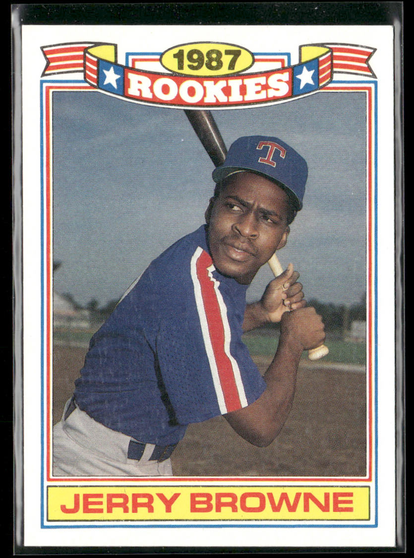 Jerry Browne 1988 Topps Glossy Rookies #21a Texas Rangers