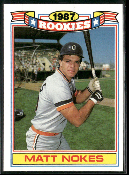 Matt Nokes 1988 Topps Glossy Rookies #8a Detroit Tigers