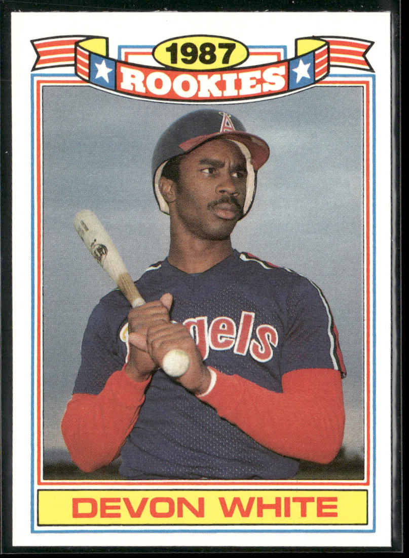 Devon White 1988 Topps Glossy Rookies #5a California Angels