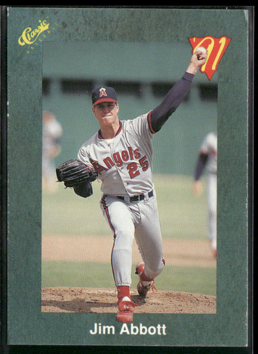Jim Abbott 1991 Classic III #T1 California Angels