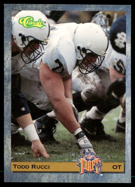 Todd Rucci 1993 Classic #19 New England Patriots