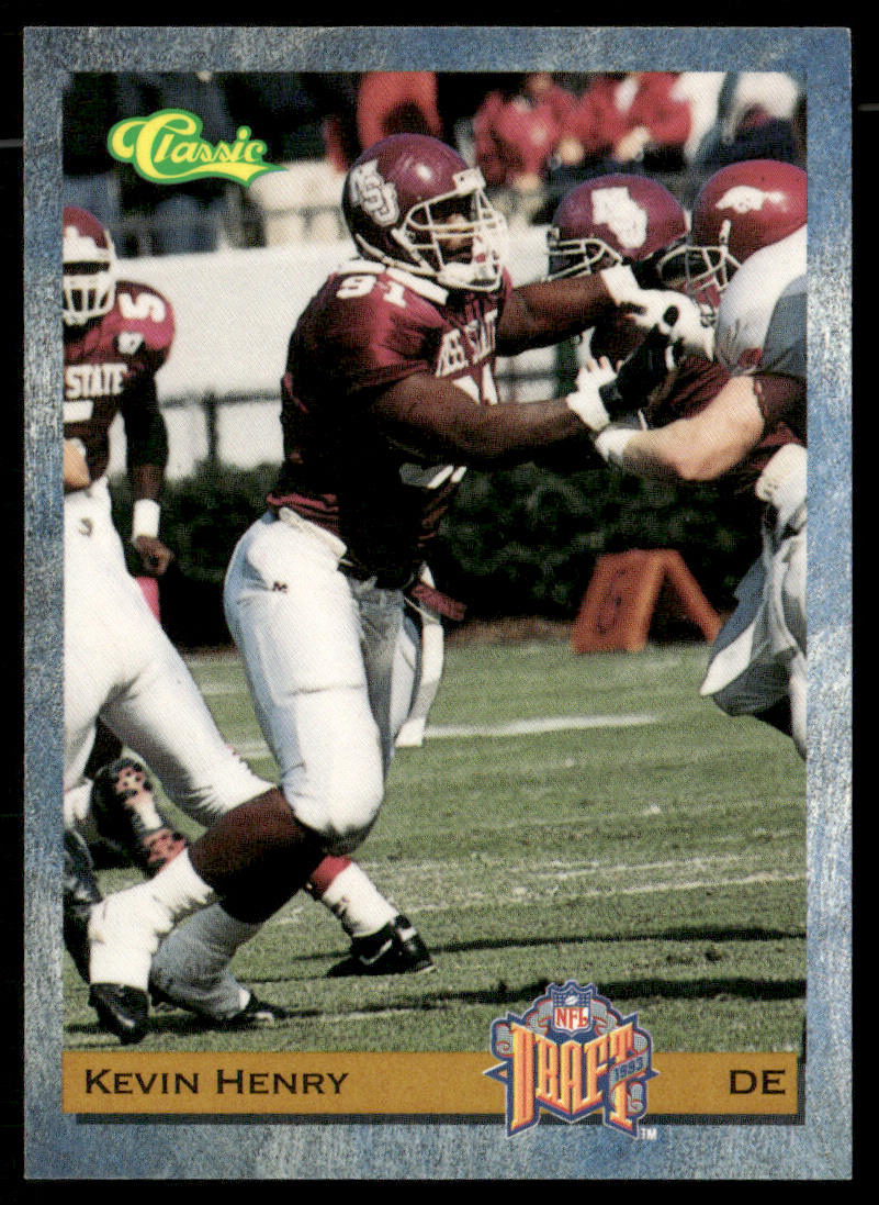 Kevin Henry 1993 Classic #55 Pittsburgh Steelers