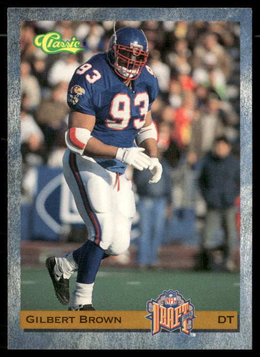 Gilbert Brown 1993 Classic #60 Minnesota Vikings