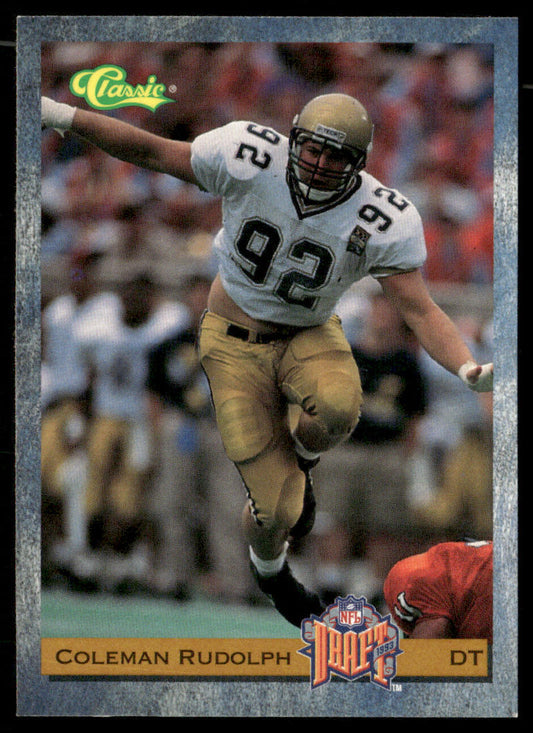 Coleman Rudolph 1993 Classic #65 New York Jets