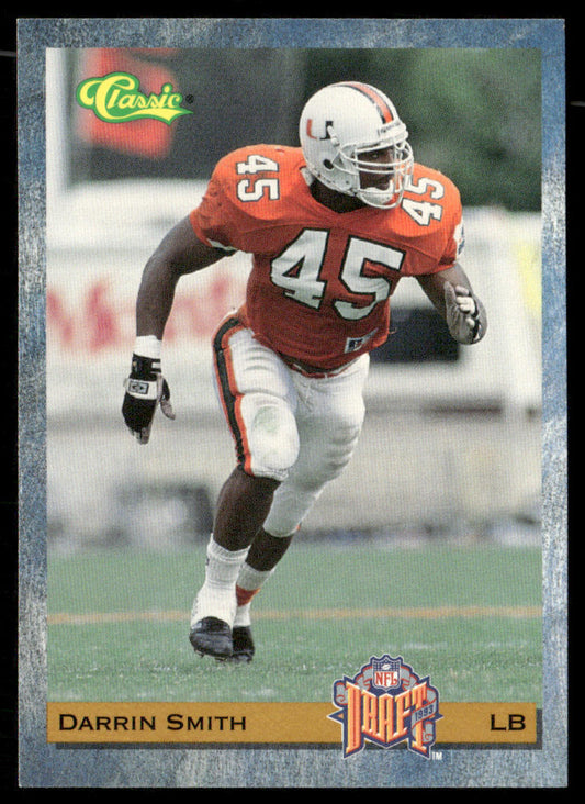 Darrin Smith 1993 Classic #82 Dallas Cowboys