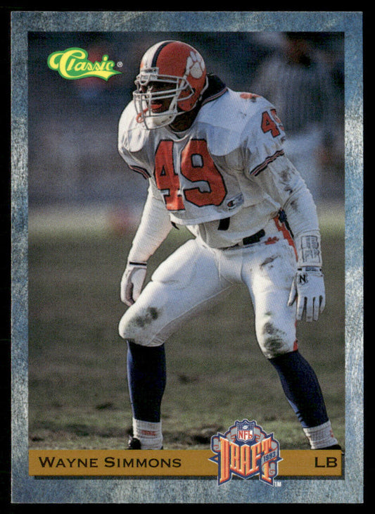 Wayne Simmons 1993 Classic #92 Green Bay Packers
