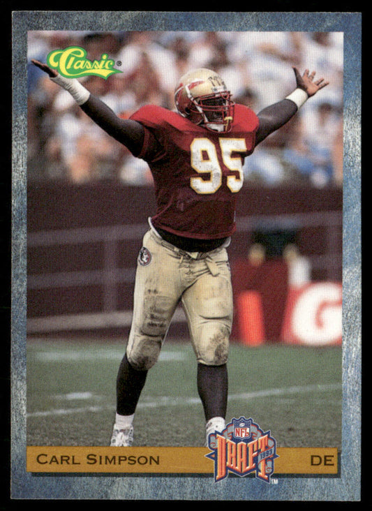 Carl Simpson 1993 Classic #96 Chicago Bears