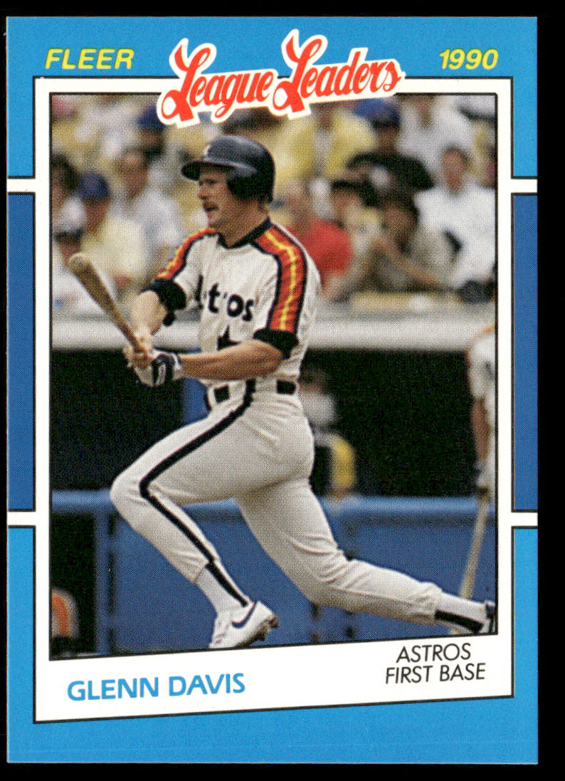 Glenn Davis 1990 Fleer League Leaders #9 Houston Astros