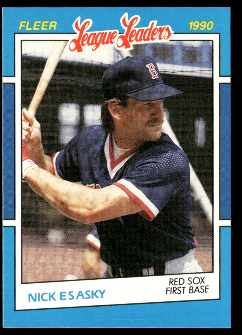 Nick Esasky 1990 Fleer League Leaders #10 Boston Red Sox