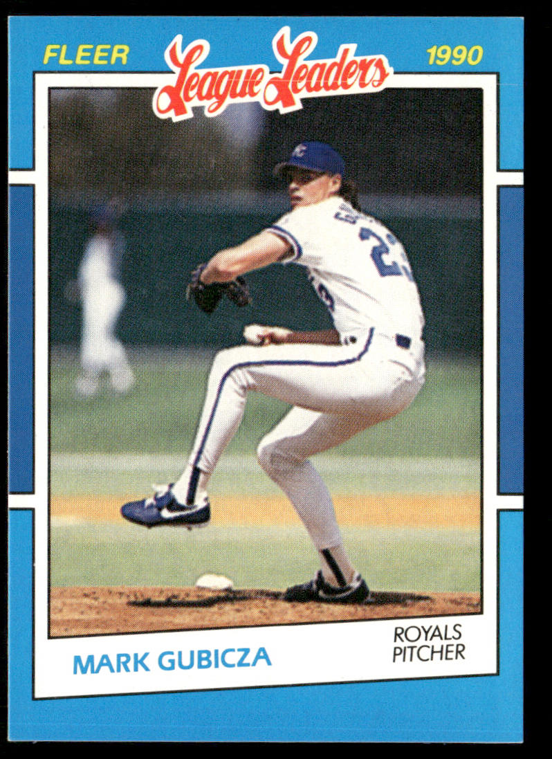 Mark Gubicza 1990 Fleer League Leaders #15 Kansas City Royals