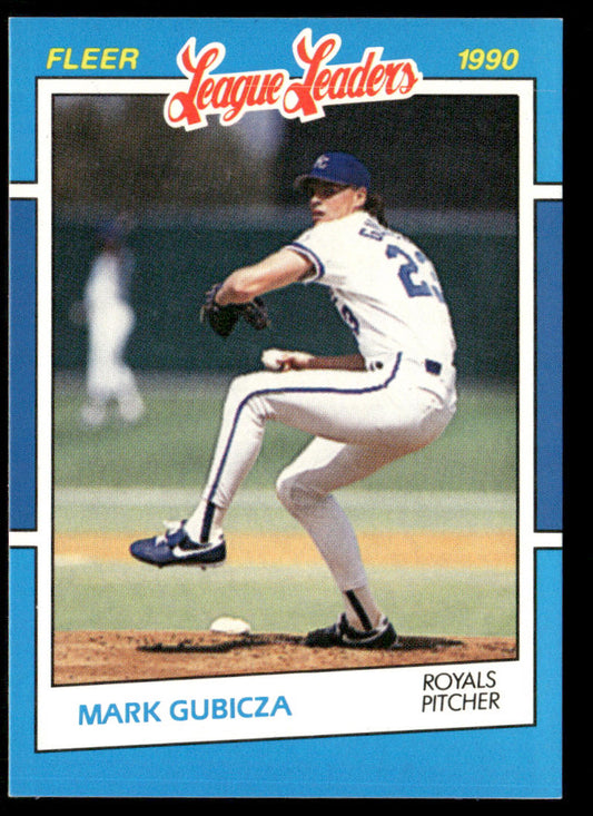Mark Gubicza 1990 Fleer League Leaders #15 Kansas City Royals
