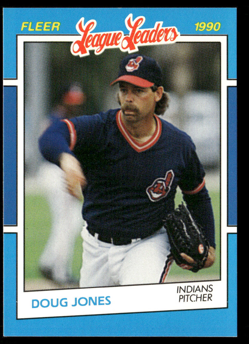Doug Jones 1990 Fleer League Leaders #20 Cleveland Indians