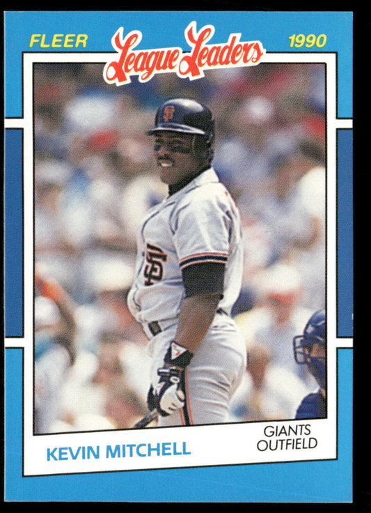 Kevin Mitchell 1990 Fleer League Leaders #26 San Francisco Giants