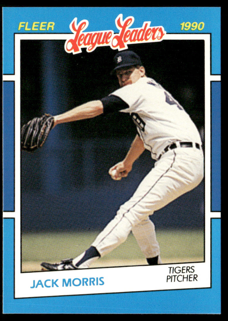 Jack Morris 1990 Fleer League Leaders #27 Detroit Tigers