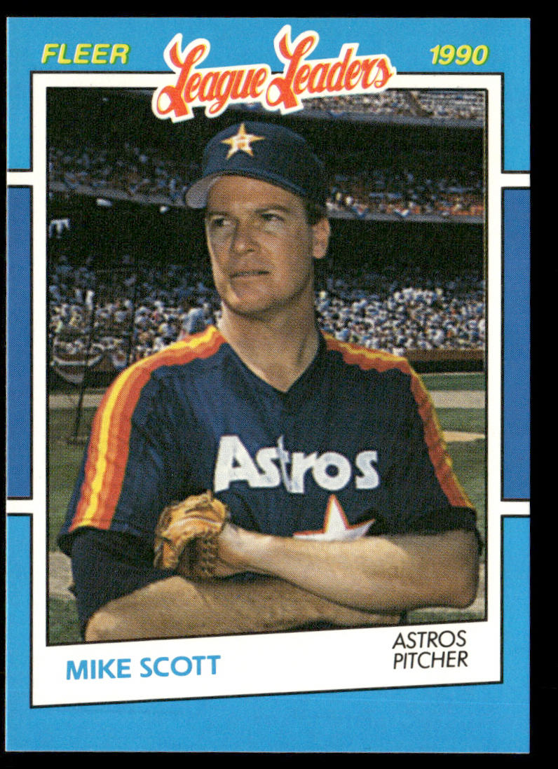 Mike Scott 1990 Fleer League Leaders #35 Houston Astros