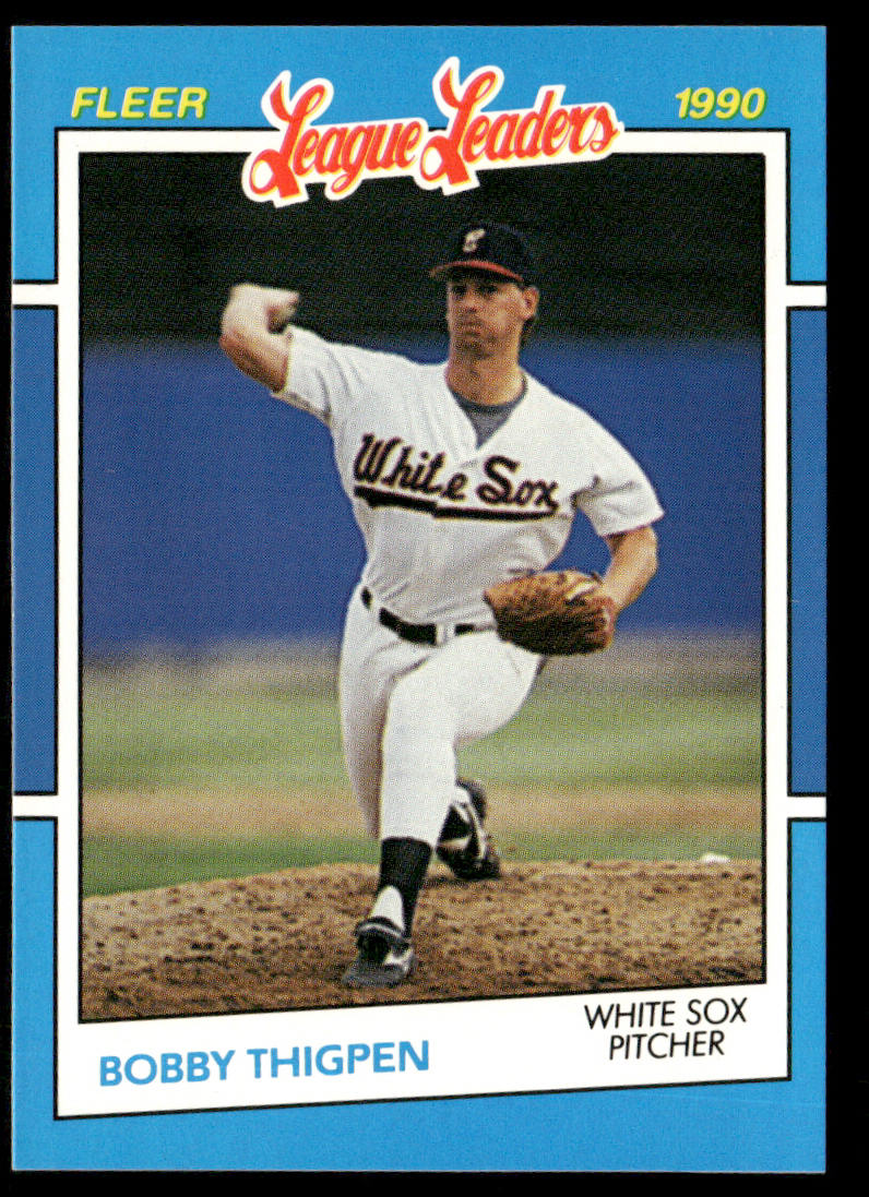 Bobby Thigpen 1990 Fleer League Leaders #39 Chicago White Sox