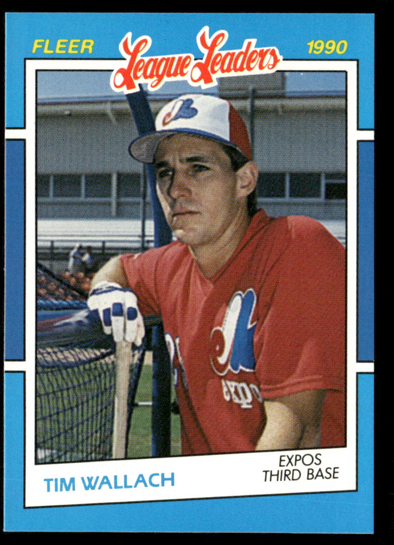 Tim Wallach 1990 Fleer League Leaders #41 Montreal Expos