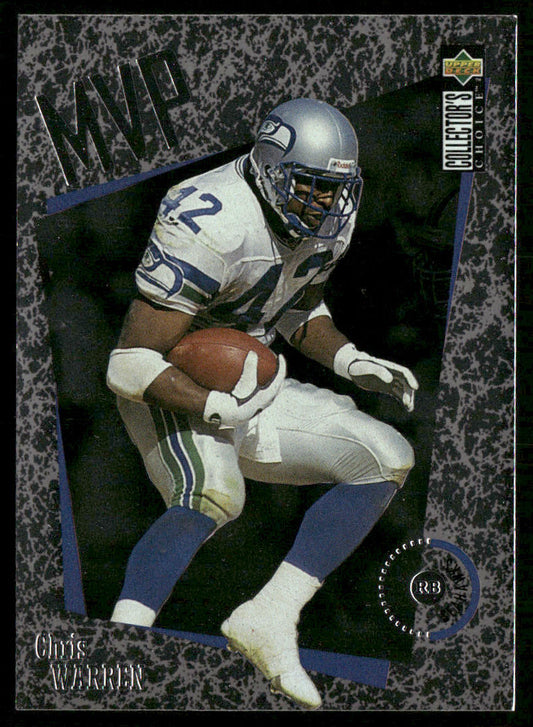 Chris Warren 1996 Collector's Choice MVPs #M43 Seattle Seahawks