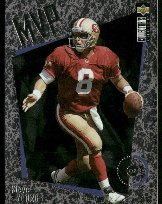 Steve Young 1996 Collector's Choice MVPs #M41 San Francisco 49ers