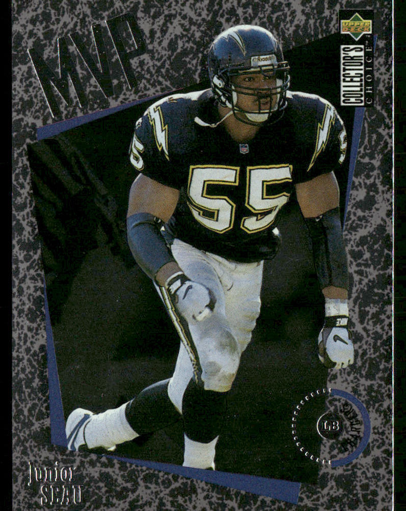 Junior Seau 1996 Collector's Choice MVPs #M40 San Diego Chargers
