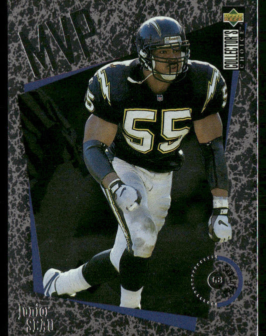 Junior Seau 1996 Collector's Choice MVPs #M40 San Diego Chargers