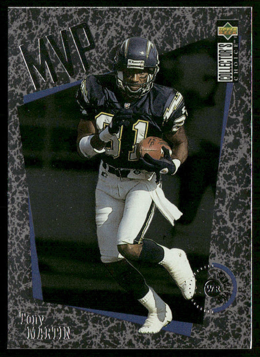 Tony Martin 1996 Collector's Choice MVPs #M39 San Diego Chargers