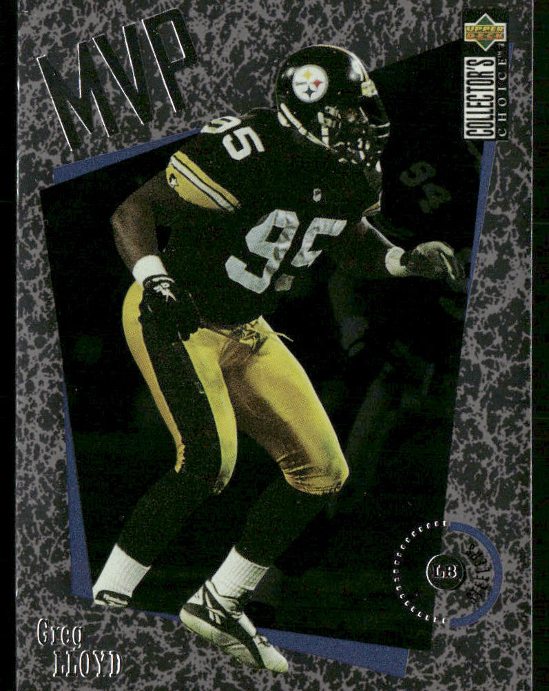 Greg Lloyd 1996 Collector's Choice MVPs #M37 Pittsburgh Steelers
