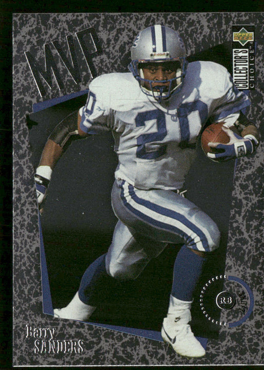 Barry Sanders 1996 Collector's Choice MVPs #M16 Detroit Lions