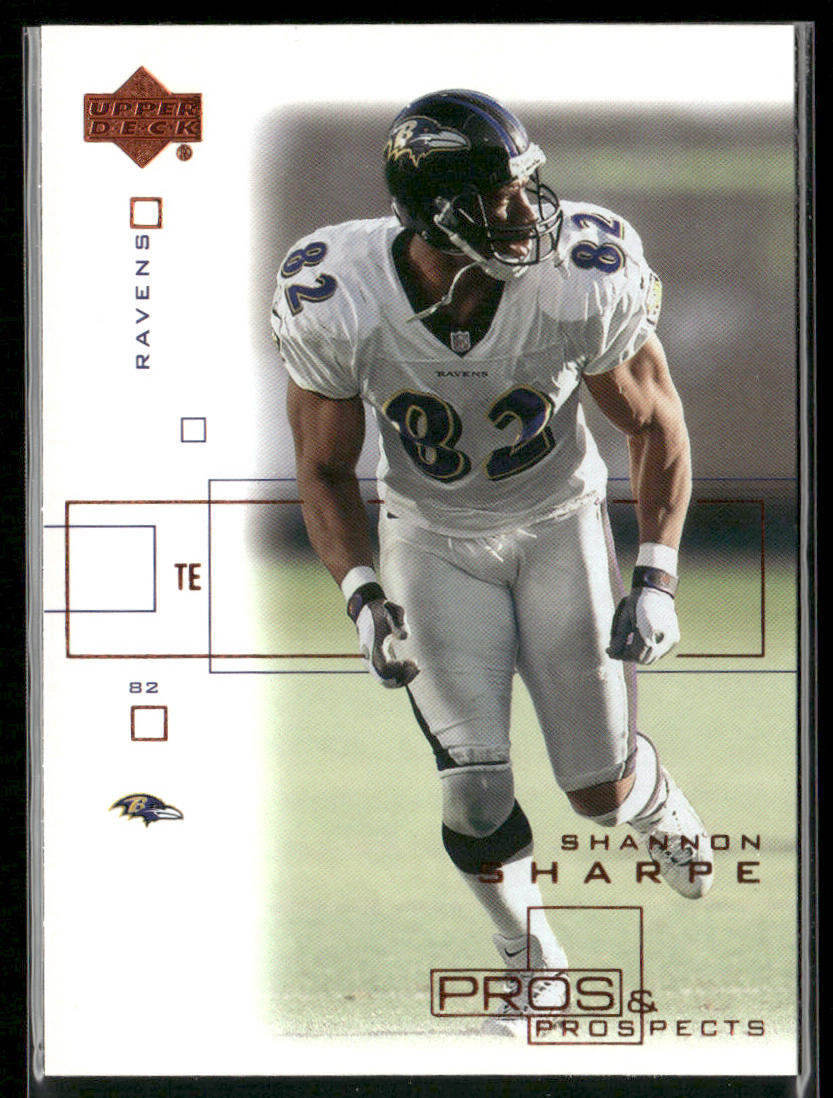 Shannon Sharpe 2001 Upper Deck Pros & Prospects #7 Baltimore Ravens
