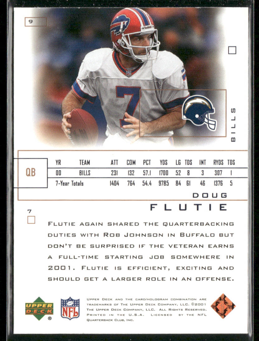Doug Flutie 2001 Upper Deck Pros & Prospects #9 San Diego Chargers