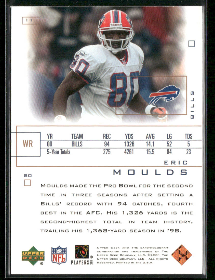 Eric Moulds 2001 Upper Deck Pros & Prospects #11 Buffalo Bills