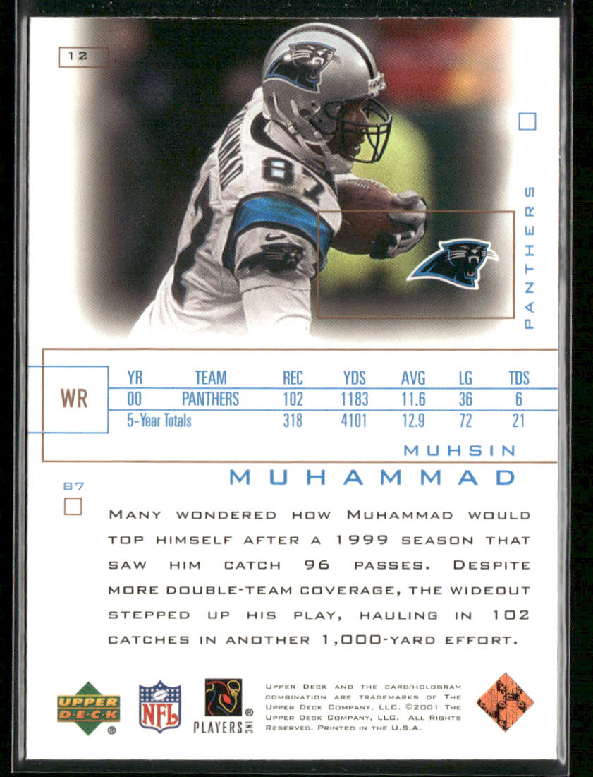 Muhsin Muhammad 2001 Upper Deck Pros & Prospects #12 Carolina Panthers
