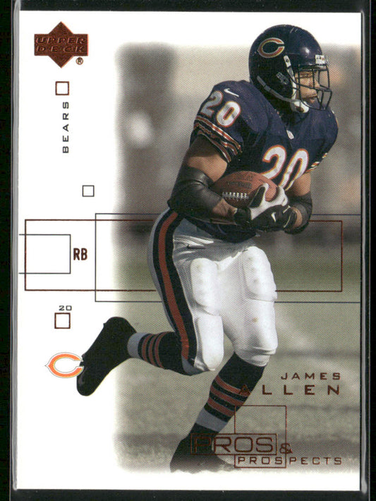 James Allen 2001 Upper Deck Pros & Prospects #16 Chicago Bears