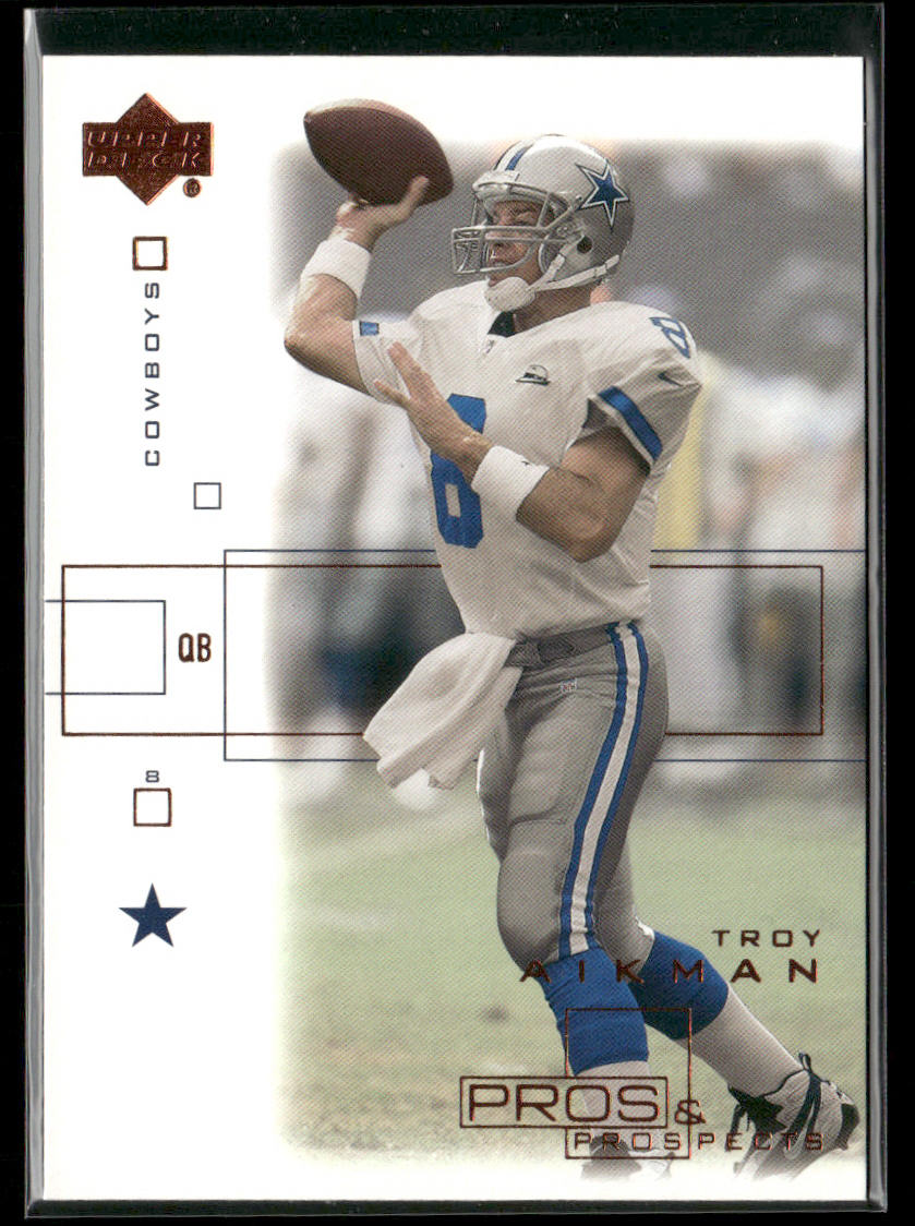 Troy Aikman 2001 Upper Deck Pros & Prospects #24 Dallas Cowboys