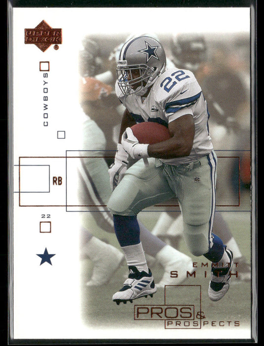 Emmitt Smith 2001 Upper Deck Pros & Prospects #25 Dallas Cowboys