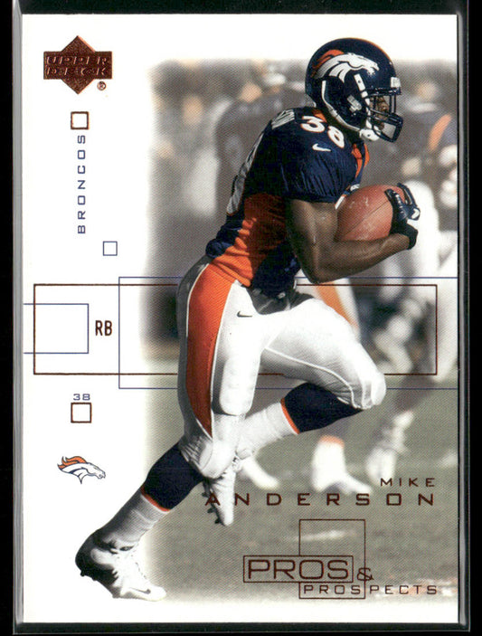 Mike Anderson 2001 Upper Deck Pros & Prospects #27 Denver Broncos