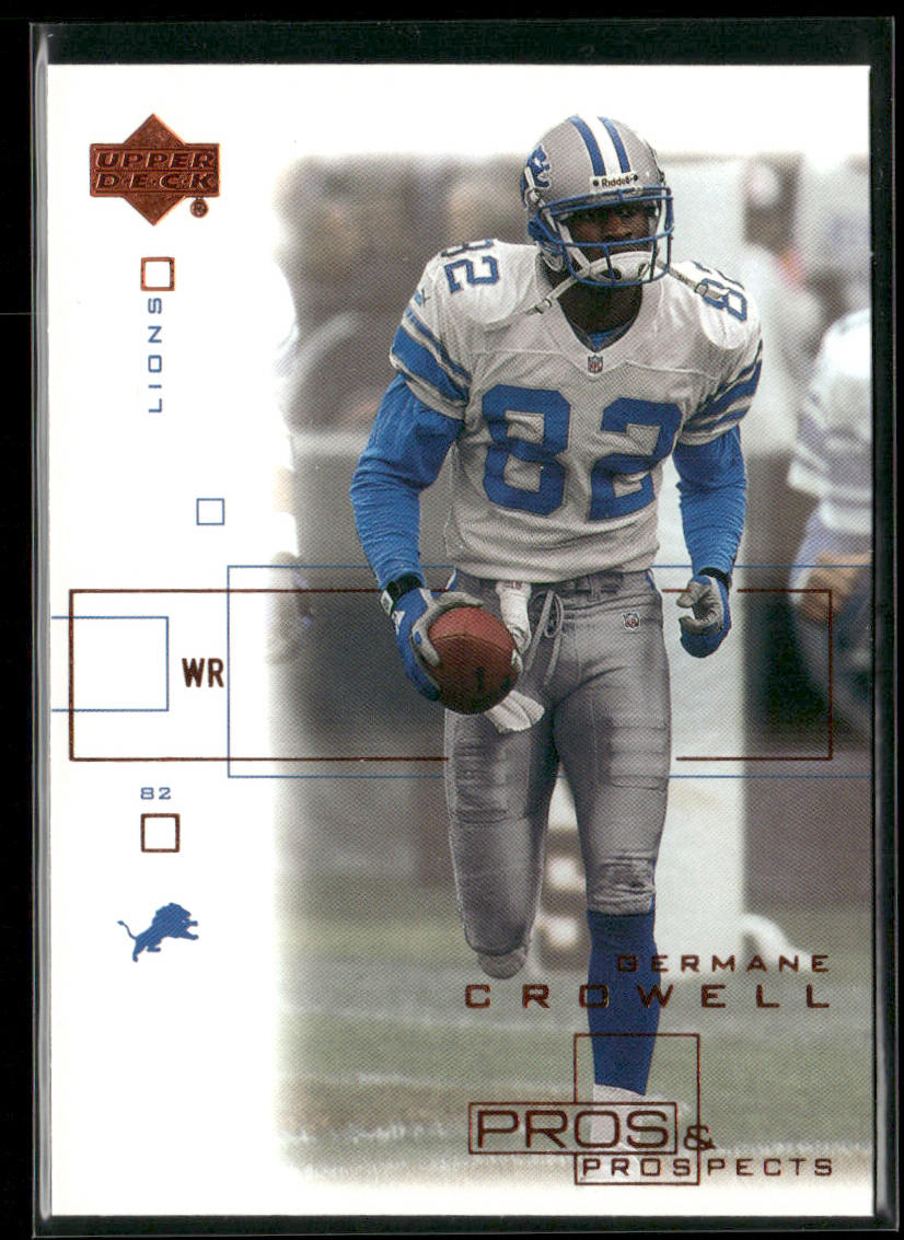 Germane Crowell 2001 Upper Deck Pros & Prospects #30 Detroit Lions