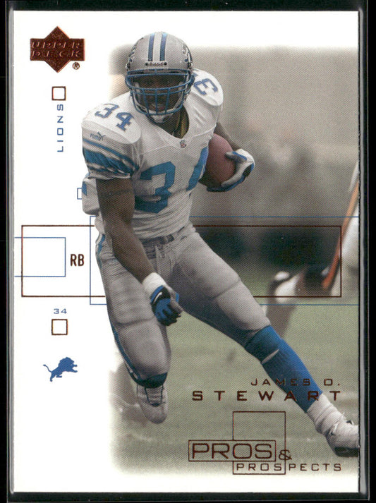 James Stewart 2001 Upper Deck Pros & Prospects #31 Detroit Lions