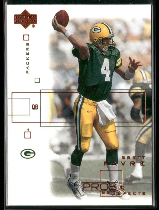 Brett Favre 2001 Upper Deck Pros & Prospects #32 Green Bay Packers