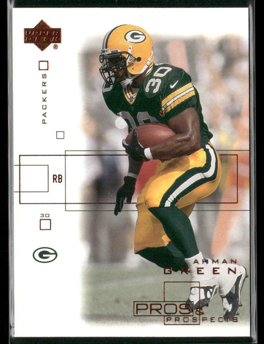 Ahman Green 2001 Upper Deck Pros & Prospects #35 Green Bay Packers