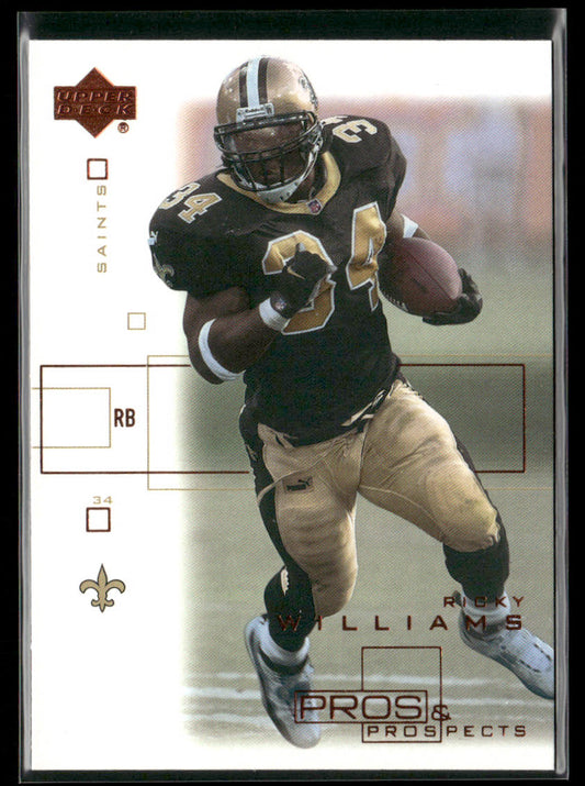 Ricky Williams 2001 Upper Deck Pros & Prospects #54 New Orleans Saints
