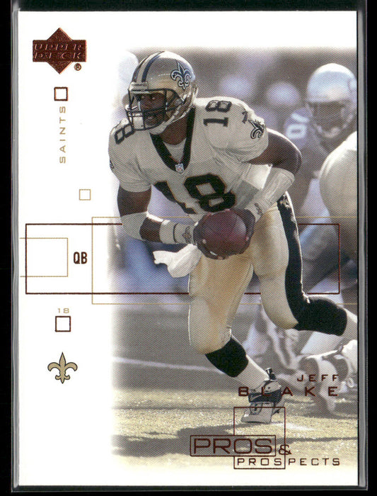 Jeff Blake 2001 Upper Deck Pros & Prospects #55 New Orleans Saints