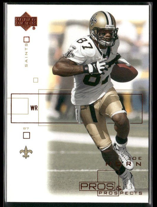 Joe Horn 2001 Upper Deck Pros & Prospects #56 New Orleans Saints