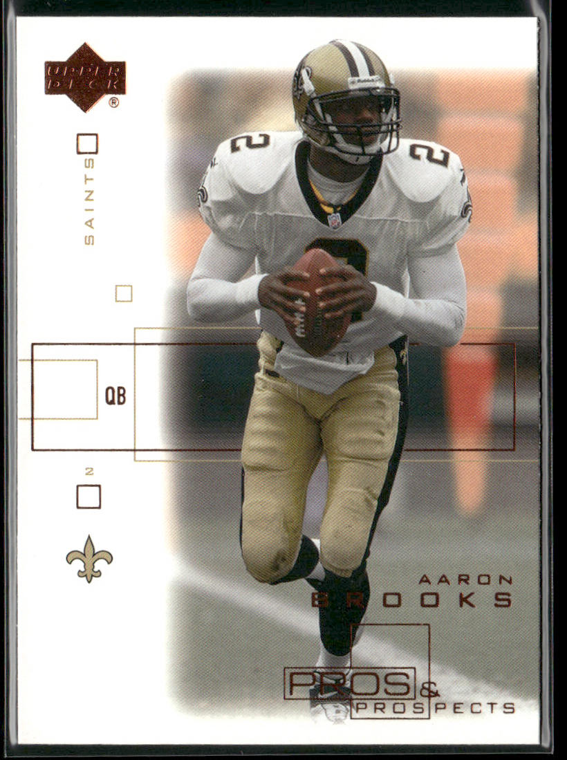Aaron Brooks 2001 Upper Deck Pros & Prospects #57 New Orleans Saints