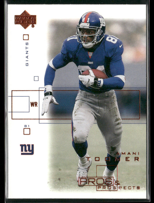 Amani Toomer 2001 Upper Deck Pros & Prospects #60 New York Giants