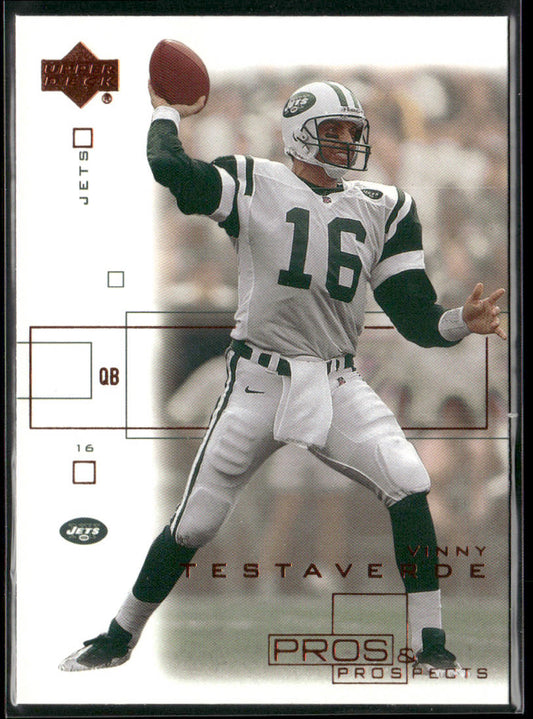 Vinny Testaverde 2001 Upper Deck Pros & Prospects #62 New York Jets